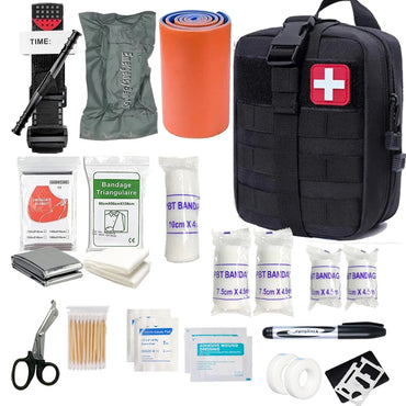 70Pcs IFAK First Aid Kit with Tourniquet, EMT IFAK Medical Kit, Emergency Survival Backpack, Camping Gear Supplies