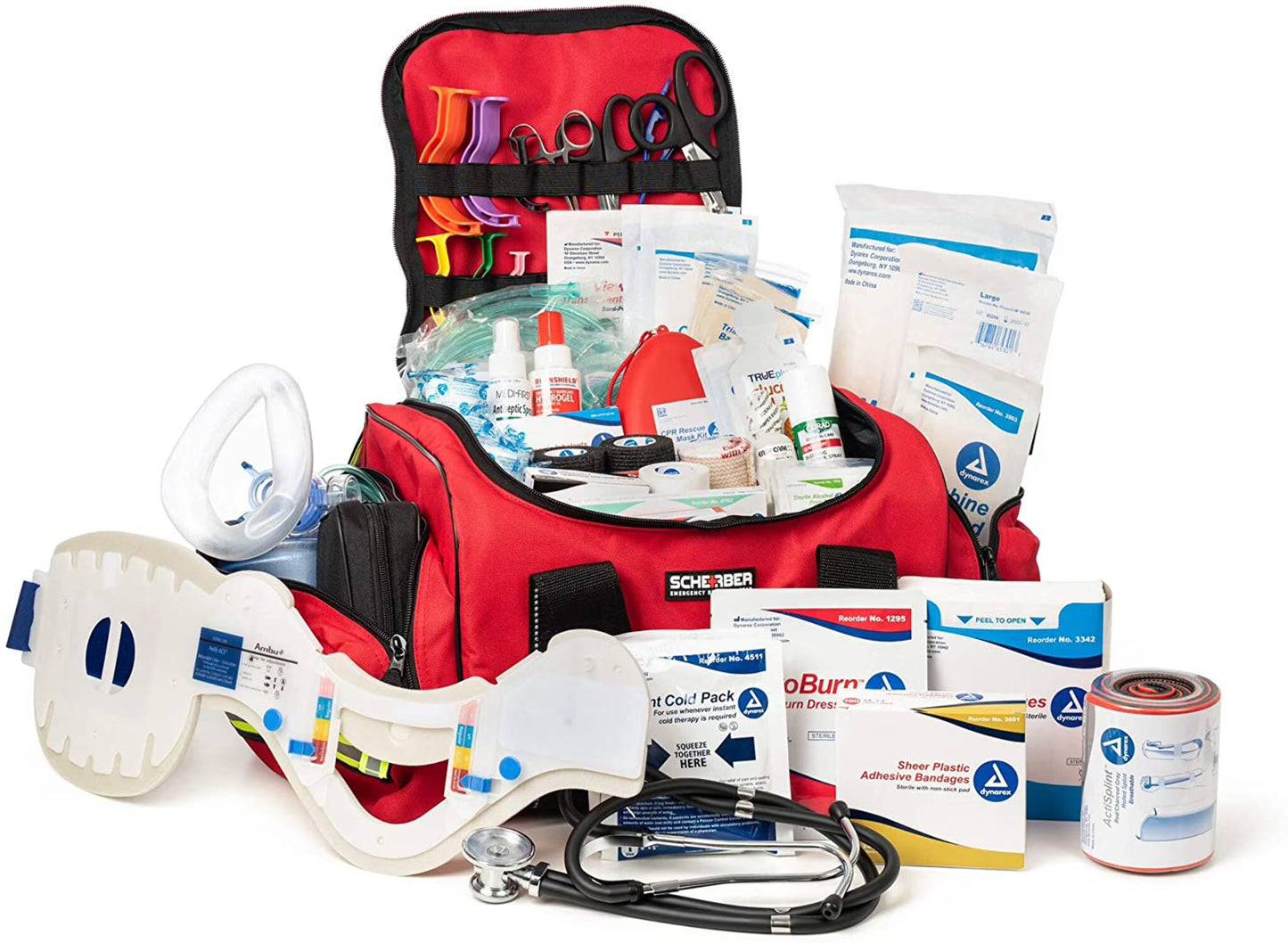 First Responder Bag | Fully-Stocked Large Professional Essentials EMT/EMS Trauma Kit