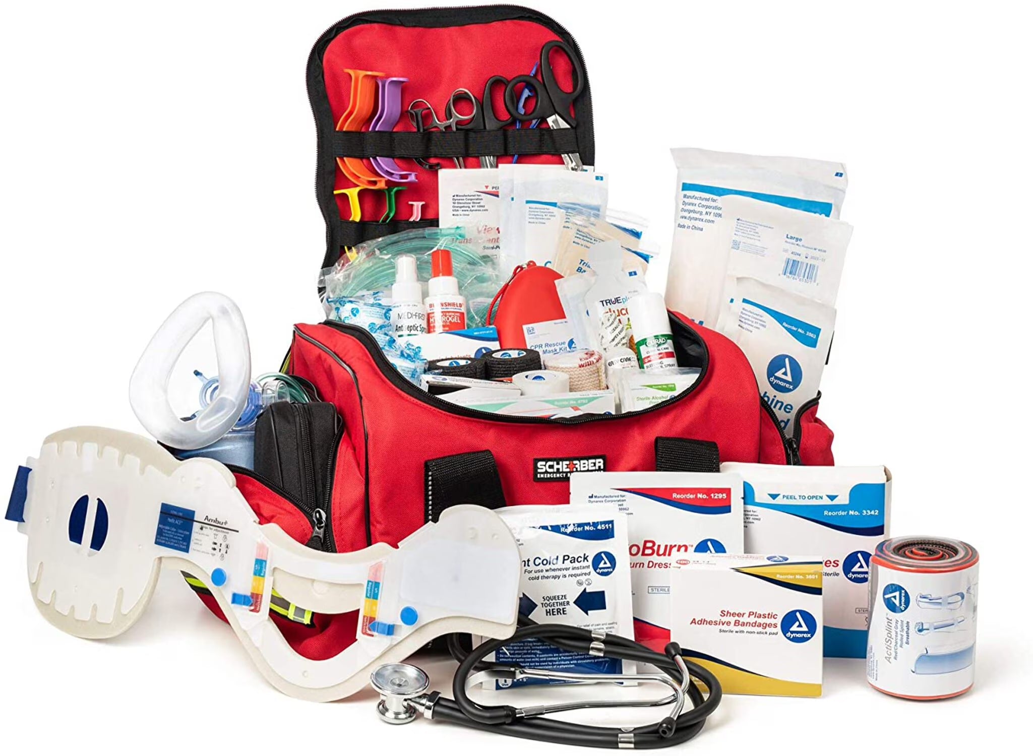 First Responder Bag | Fully-Stocked Large Professional Essentials EMT/EMS Trauma Kit