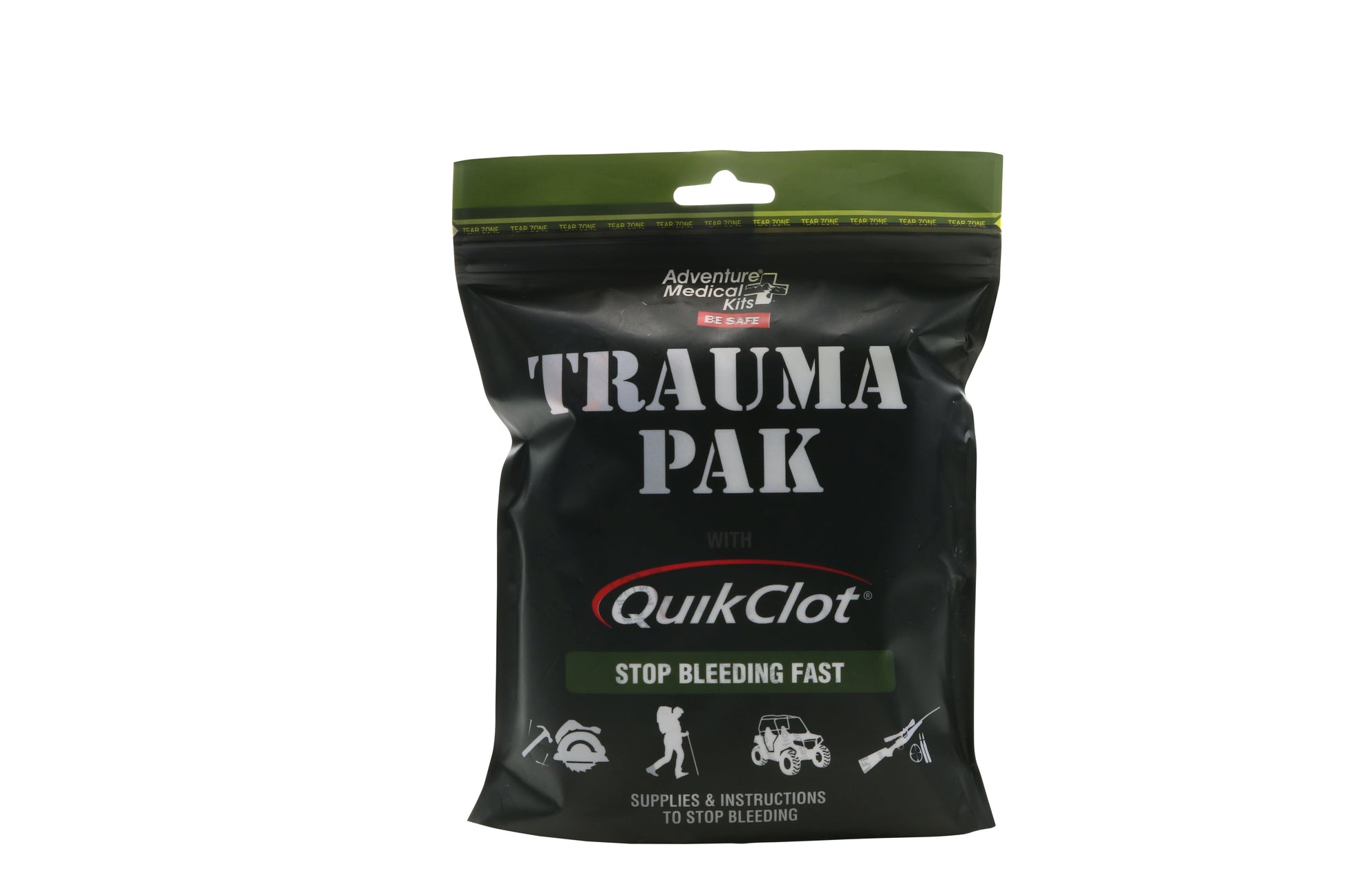 Trauma Pak First Aid Kit with Quikclot, 14 Piece