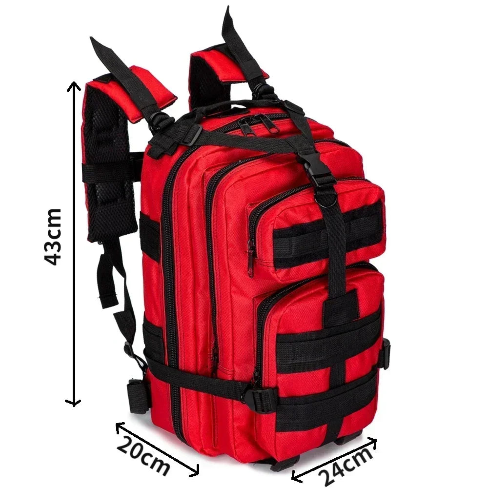 30L Outdoor Backpack First Aid Bag Outdoor Bag Trauma Responder Medical Sport Backpack